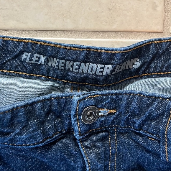 Mens 36 Duluth Flex Weekender Trim Fit Blue Jeans - Picture 5 of 9